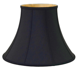 Black Bell Silk Lamp Shade